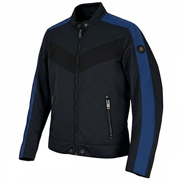 Diesel Men's J-Red Biker Bomber Jacket Flying Cougar Midnight/Blue Medium - Picture 1 of 15
